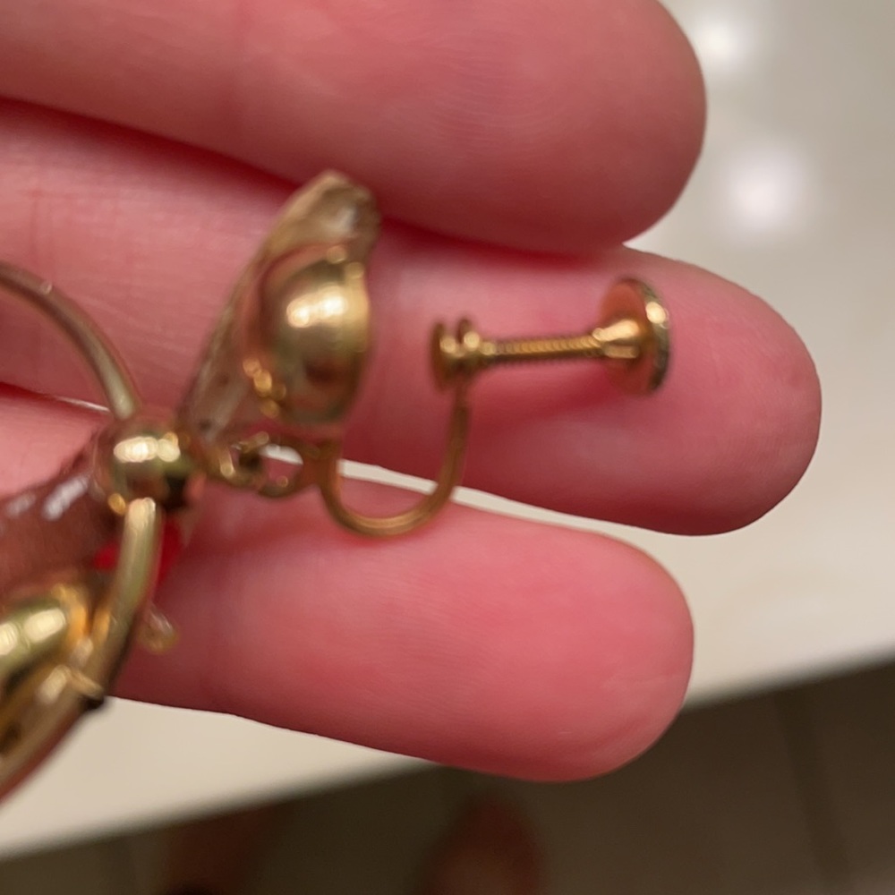 Vintage bird earrings - Picture 2 of 7